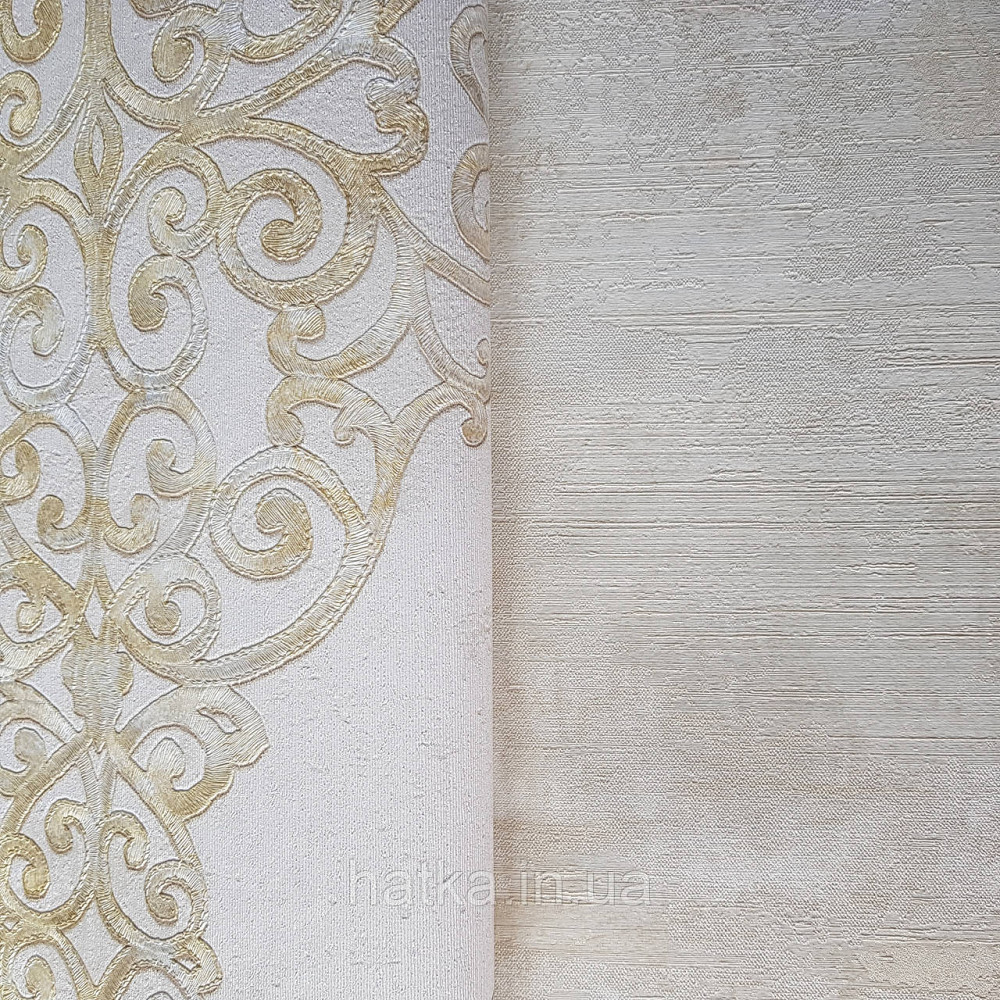 Шпалери метрові вінілові на флізелін 24 Carati Cristiana Masi під штукатурку структурні пісочний бежеві Київ - фото 2