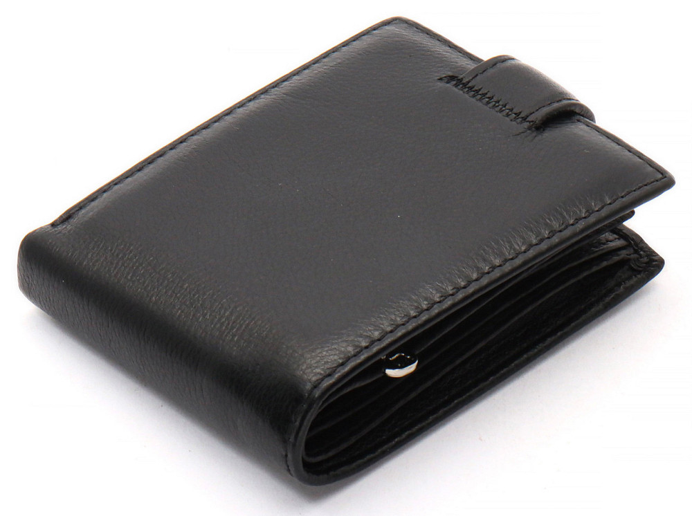 Черное классическое портмоне из натуральной кожи Marco Coverna MC-2003-1 Каменское - изображение 4
