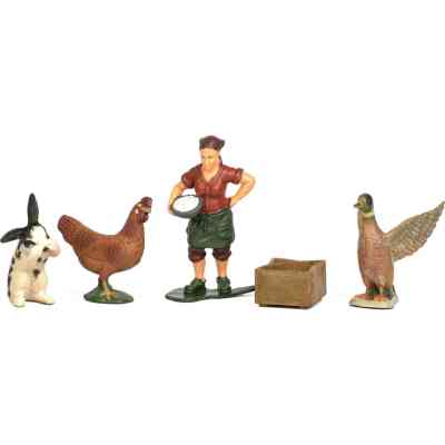 Фигурка Kids Team набор Ферма фермерша,курица, кролик, утка (Q9899-T7_3) Винница