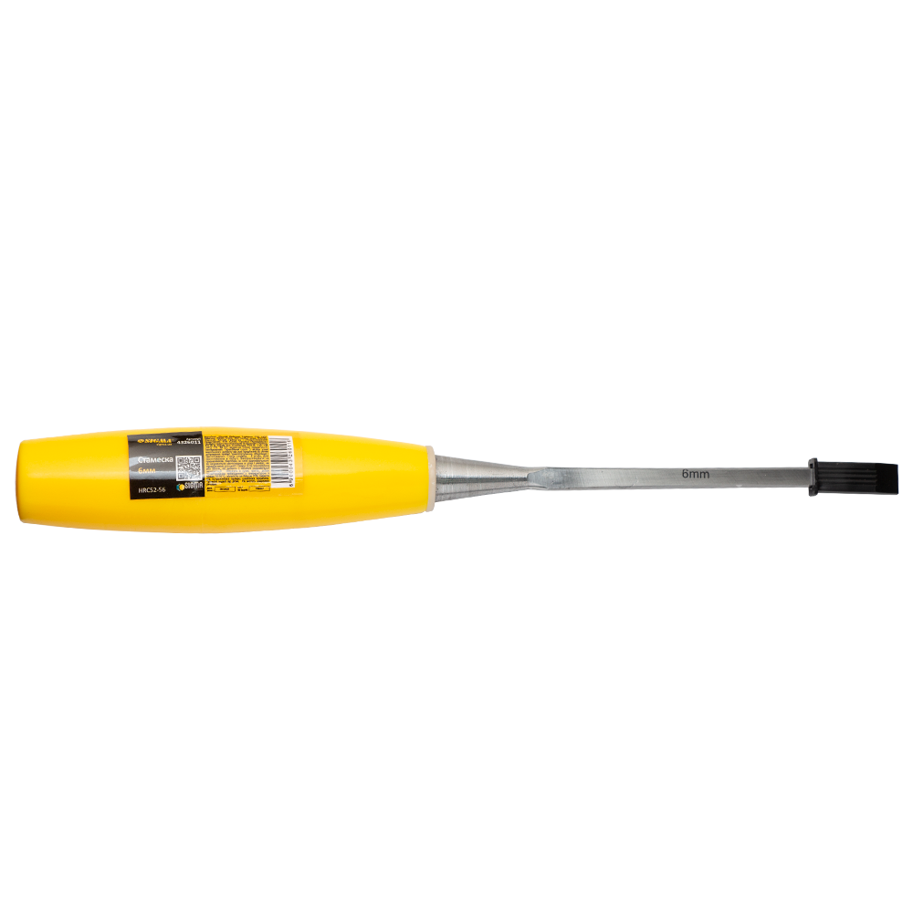 Стамеска 6мм пластиковая рукоятка SIGMA (4326011) Киев - изображение 2