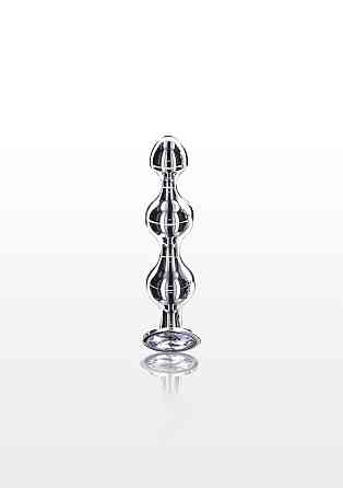 Анальная елка S . металлическая с камнем Diamond Star Beads ToyJoy Sex Aura Киев