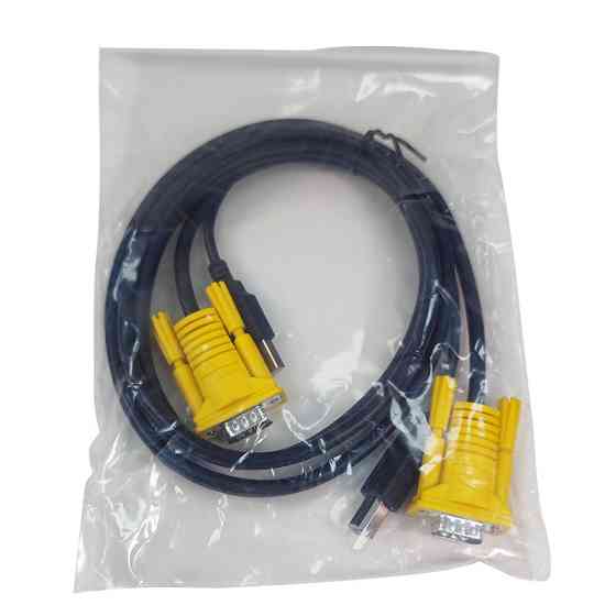 Кабель KVM VGA + USB 1.4 м для мыши, клавиатуры и монитора Киев