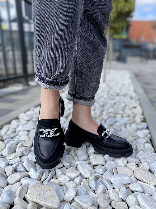 GREMMY Туфлі жіночі GREMMY 200 цепи чорні (весна-осінь, шкіра натуральна) (4384) 38р.39р.40р.41 Коломыя - изображение 9