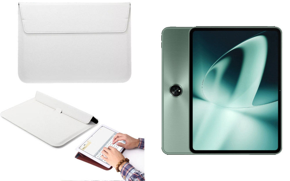 Чохол-конверт VitoCase для OnePlus Pad, Pad 2, Pad Go, Pad Pro, з функцією підставки для планшета Білий Київ - фото 1