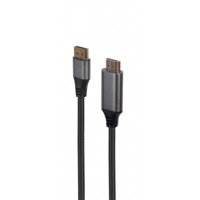 Кабель мультимедийный DisplayPort M to HDMI M 1.8m 4K60Hz Cablexpert (CC-DP-HDMI-4K-6) Винница - изображение 1