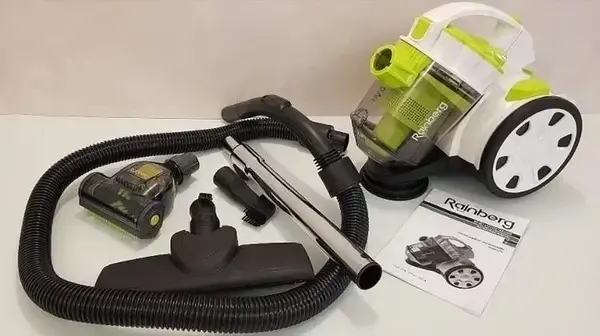 Пилосос Rainberg RB-651TB колбовий, циклонний з турбощіткою 3,0L - 2500 W для сухого прибирання Київ - фото 2