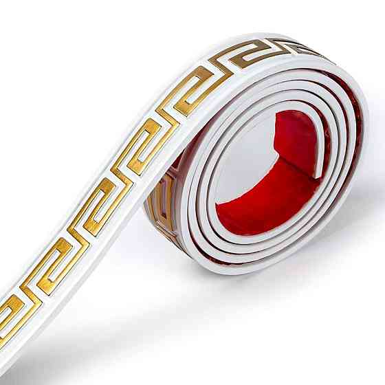 Молдинг 3000х50х6 мм Белый с золотом SW-00002688 Киев