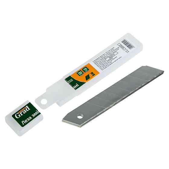 Лезвия сменные прямые 100×18×0.4мм 7 сегментов 10шт GRAD (8219105) Киев