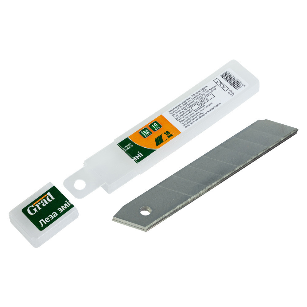 Лезвия сменные прямые 100×18×0.4мм 7 сегментов 10шт GRAD (8219105) Киев - изображение 2
