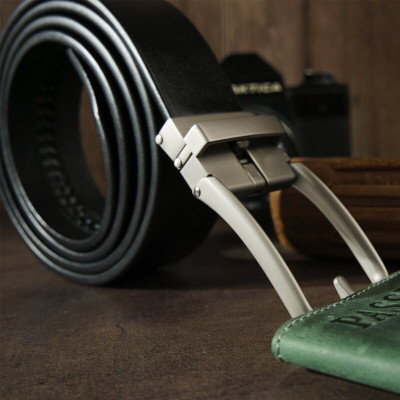 Ремень Vintage Мужской Черный (20268) Винница - изображение 8