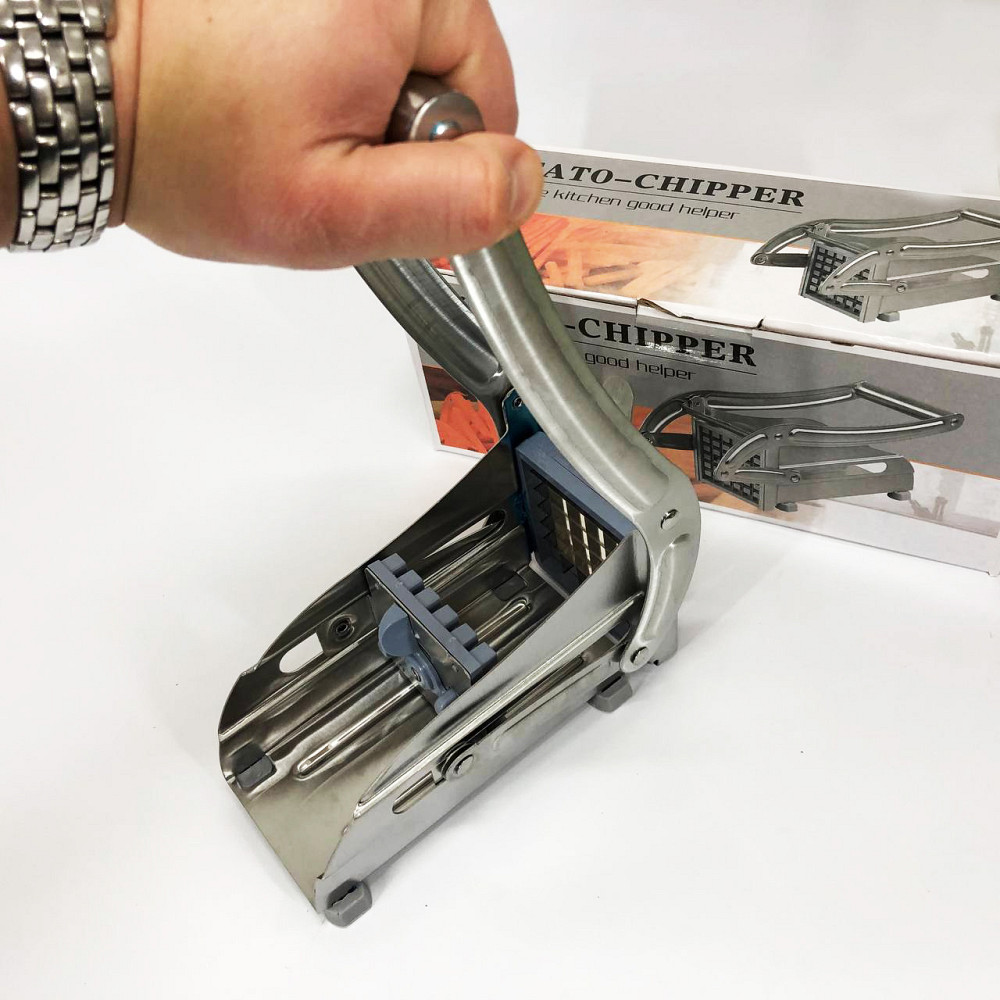 Ручна картоплерізка металева машинка Potato Chipper для нарізки картоплі фрі UN12-15 CM-91 Львів - фото 13