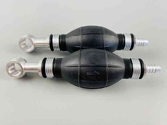 Ручний насос для перекачування рідини з клапаном масло-бензостійка гума алюмінієві наконечники d=8 мм/d=14 м Мукачево