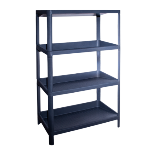 Полиця для взуття на 4 полиці 56*33*105см пластик граніт Алеана Житомир - фото 1