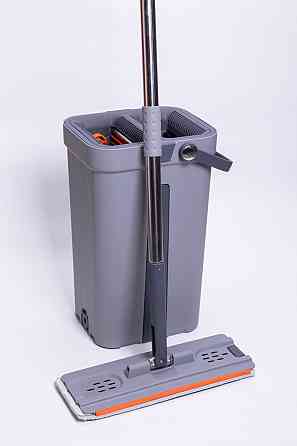 Швабра з плоскою насадкою та відром для миття підлоги Київ