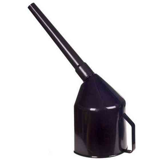 Лійка для палива з фільтр-сіткою пластикова чорна Киев