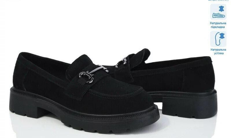 PLPS Туфлі жіночі PLPS R13-2 чорні (весна-осінь, замша натуральна) (6003) Коломия - фото 1