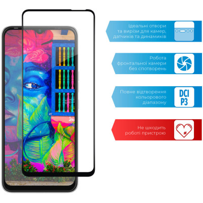 Скло захисне ACCLAB Full Glue Tecno Spark 8C (1283126542466) Вінниця - фото 5