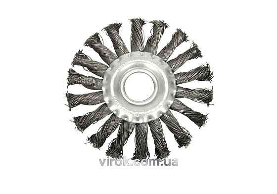 Щітка дискова, вита VOREL, Ø-100мм [12/72] Одеса