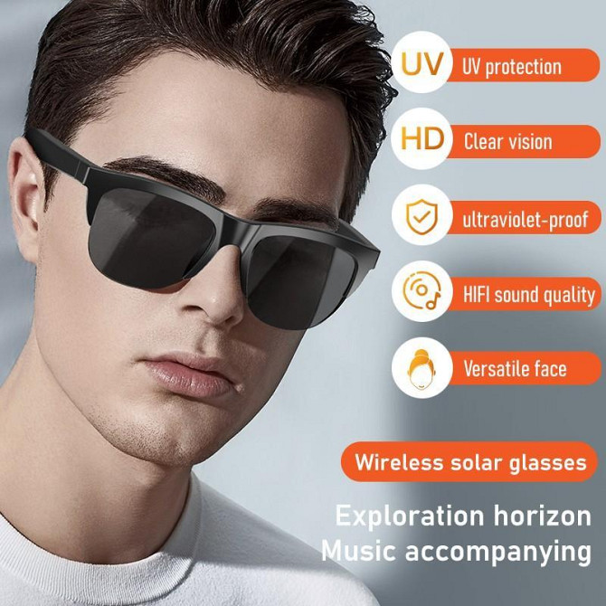 Беспроводные солнцезащитные очки-наушники Cykote F-06 Bluetooth 5.3 Винница - изображение 7
