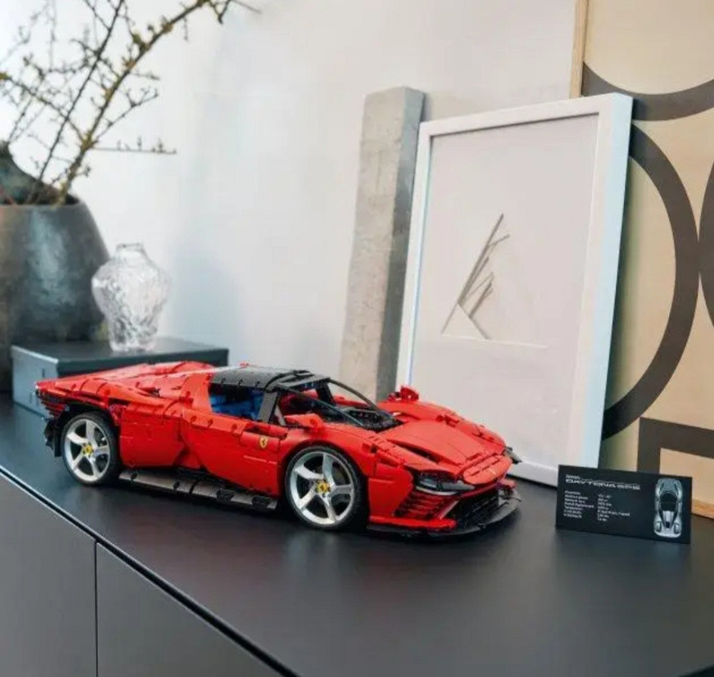 Конструктор машинка Technic Ferrari Daytona SP3 маштаб 1:8  3778 деталей Червона Феррарі Дайтона Киев - изображение 6
