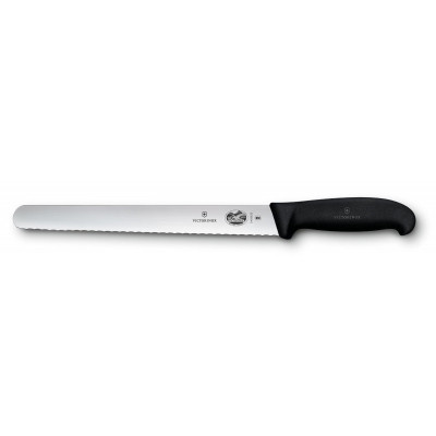 Кухонний ніж Victorinox Fibrox Larding 25 см Serrated Black (5.4233.25) Вінниця - фото 1