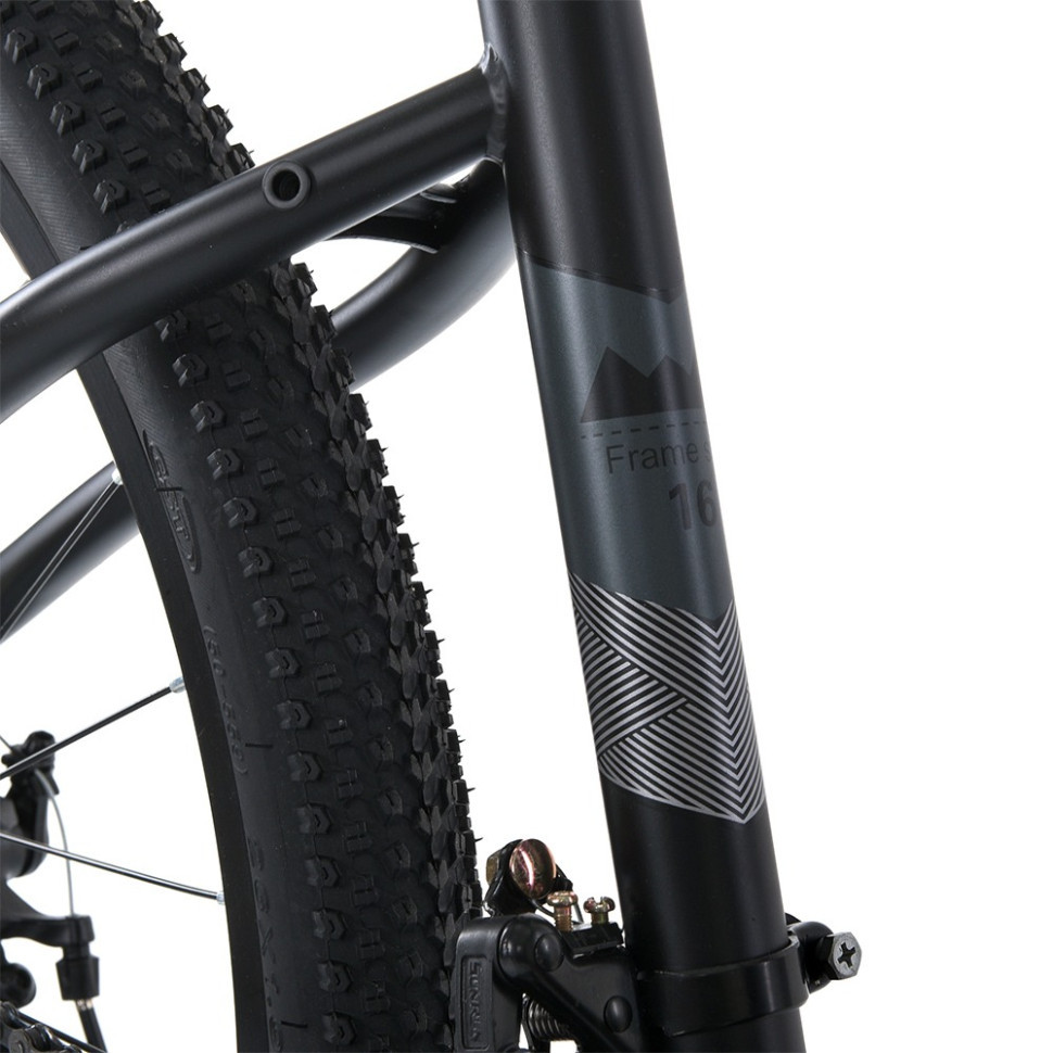 Велосипед SKD75 MTB 2605-1, 26 дюймів, сталева рама 16 Sunrun 24SP чорний Вінниця - фото 6