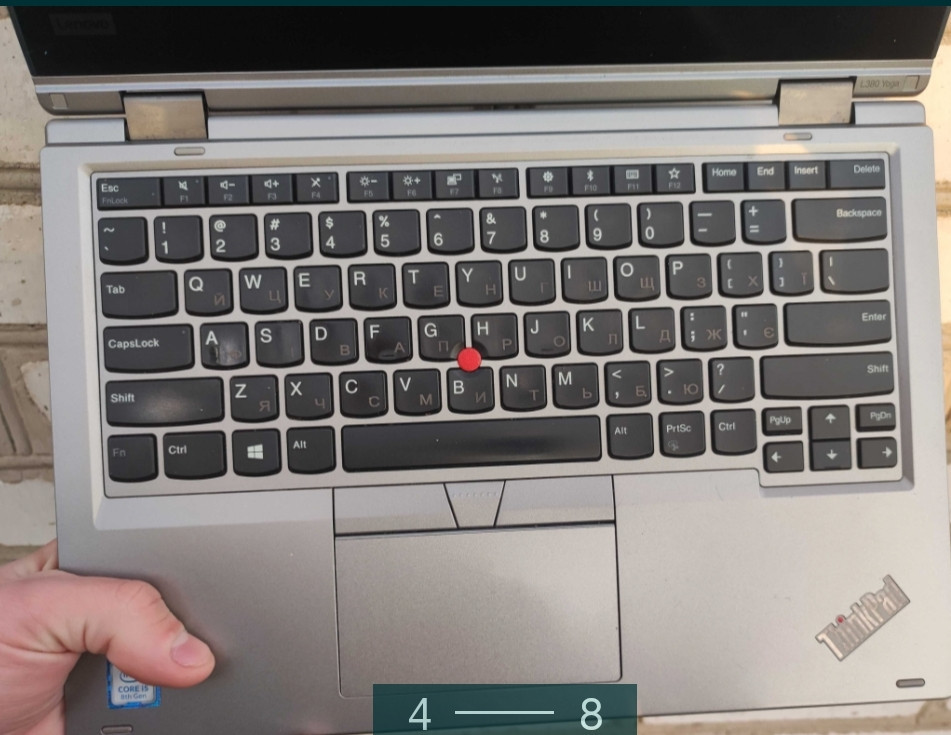 Сенсорний Ноутбук: Lenovo L380 Yoga (i5 8250U/8Gb/256Gb. Київ - фото 4