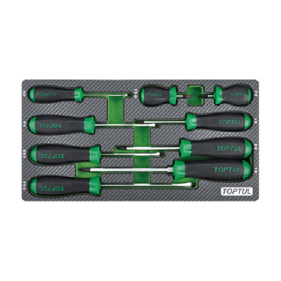 Набір викруток Toptul 9шт. (У ложементі, тип A) (GEA0909) Вінниця - фото 1