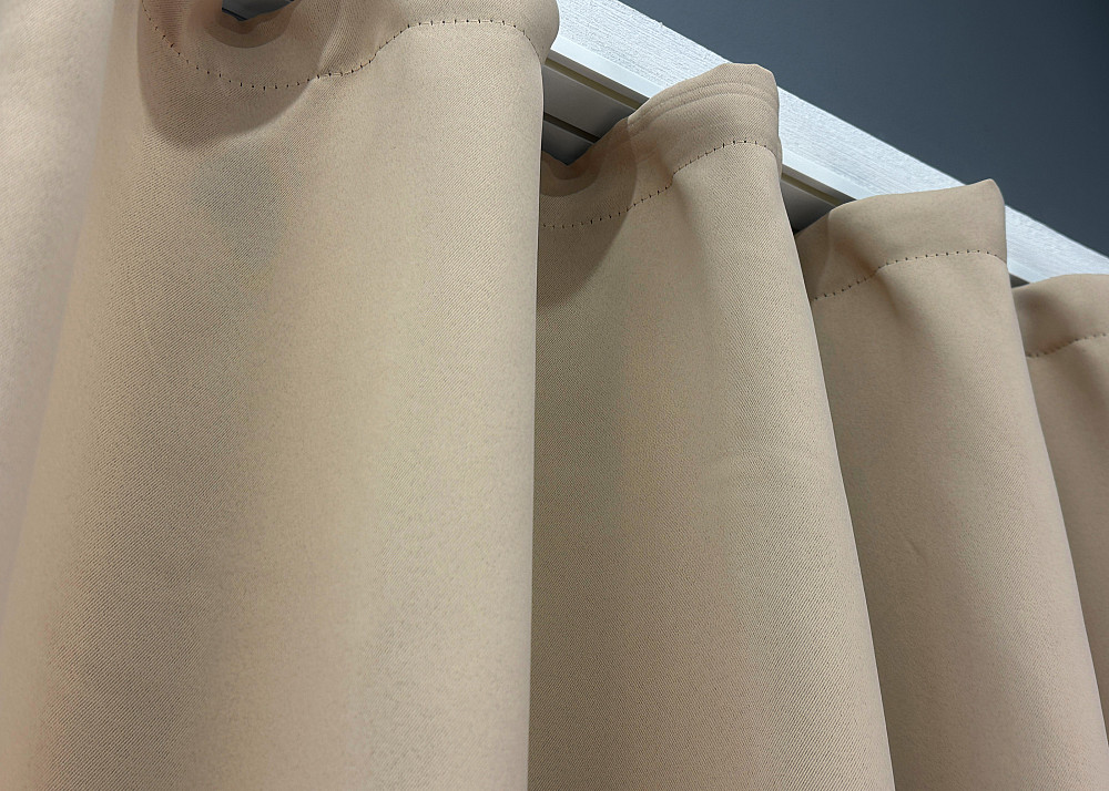 Комплект коротких штор VR-Textil Bagema Rvs № 1545ш Бежевий 130х170 см 2 шт (35-0229) Київ - фото 8