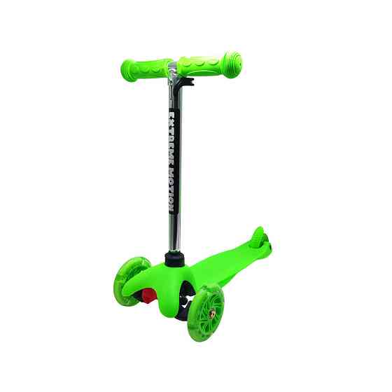 Самокат дитячий 3-х колісний  SC20101 колеса, що світяться Зелений Вінниця