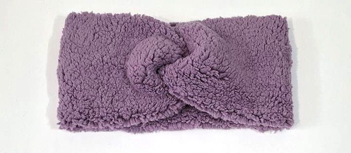 Пов'язка тепла Тедді бузкова Київ - фото 1