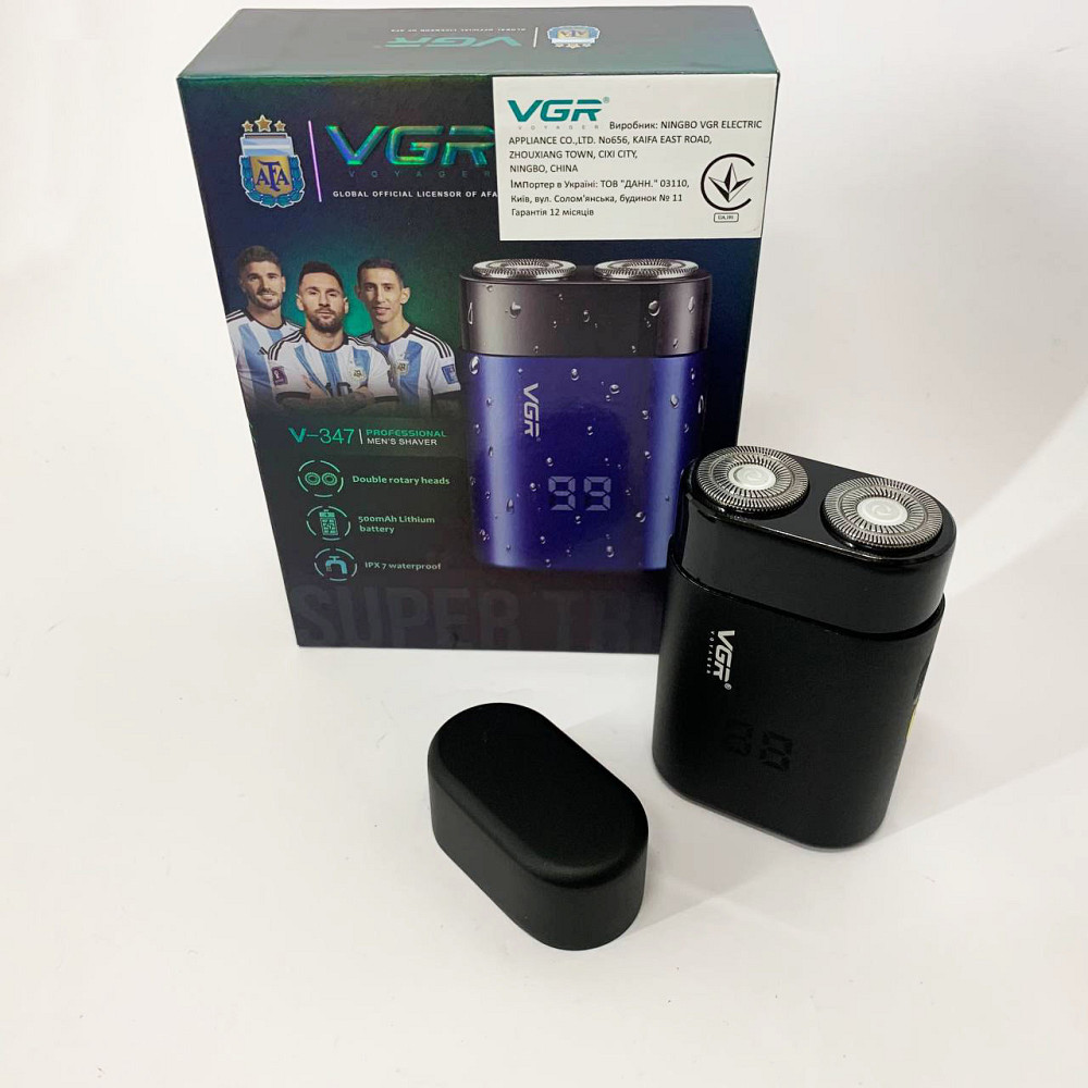 Електробритва для професійного гоління VGR V-347, Електробритва з бритвеною насадкою VF-56 Львів - фото 9