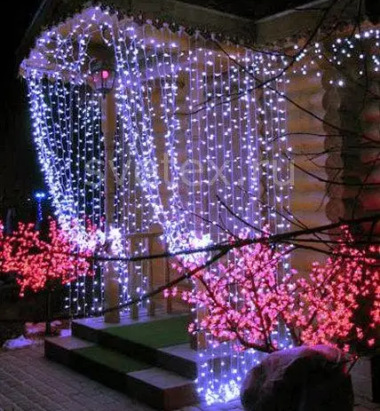 Гирлянда Водопад уличная 3х3м 680 ламп (Синий, белый, микс) Винница - изображение 8