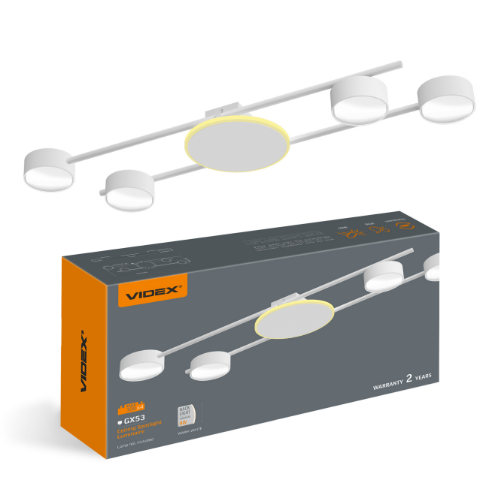 LED Світильник під лампу 4*GX53 накладний з підсвічуванням білий VL-SPF21B-WB Videx Житомир - изображение 3