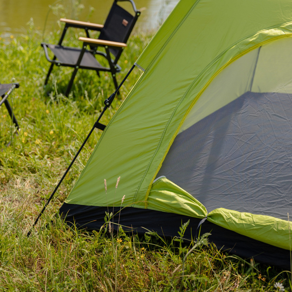 Палатка кемпинговая 2 на 2 метра автоматическая для рыбалки похода туристическая LU-019M Салатовый Киев - изображение 4