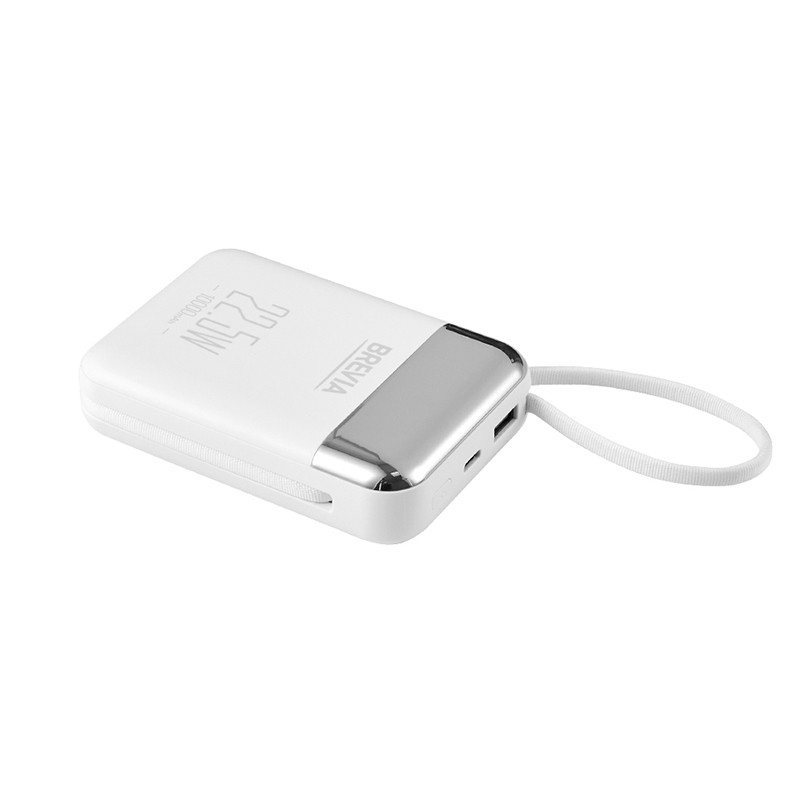 Повербанк (Power Bank) Brevia 10000mAh 22.5W Type-C+Lightning Cable, Li-Pol, LCD белый Львов - изображение 7