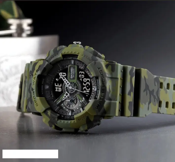 Наручний тактичний годинник Skmei 1688 (Камуфляж) Київ