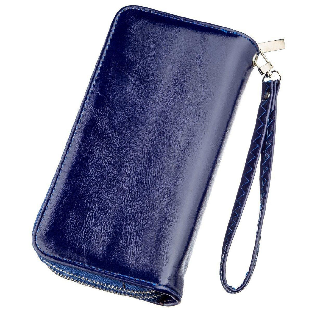 Гаманець жіночий з екокожі KIVI 19050 Синій Київ - фото 2