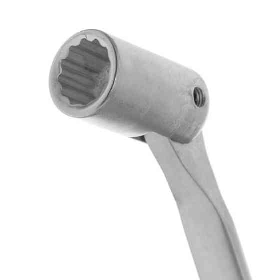 Ключ рожково-накидной, шарнирный, 12 мм, Cr-V, покрытие: сатин-хром INTERTOOL XT-1412 Киев