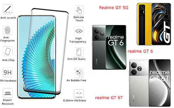 Захисне скло HyperGlass Pro для Realme GT 5G, realme GT 6, realme GT 6T – максимальна чутливість та захист Київ