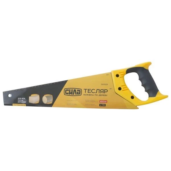 Ножівка по дереву 400мм з пластиковою 2-х комп. рукояткою ТЕСЛЯР Харків - фото 2