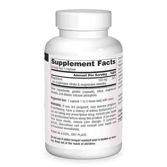 Магній цитрат Source Naturals  Magnesium Citrate 113mg 90 caps Київ