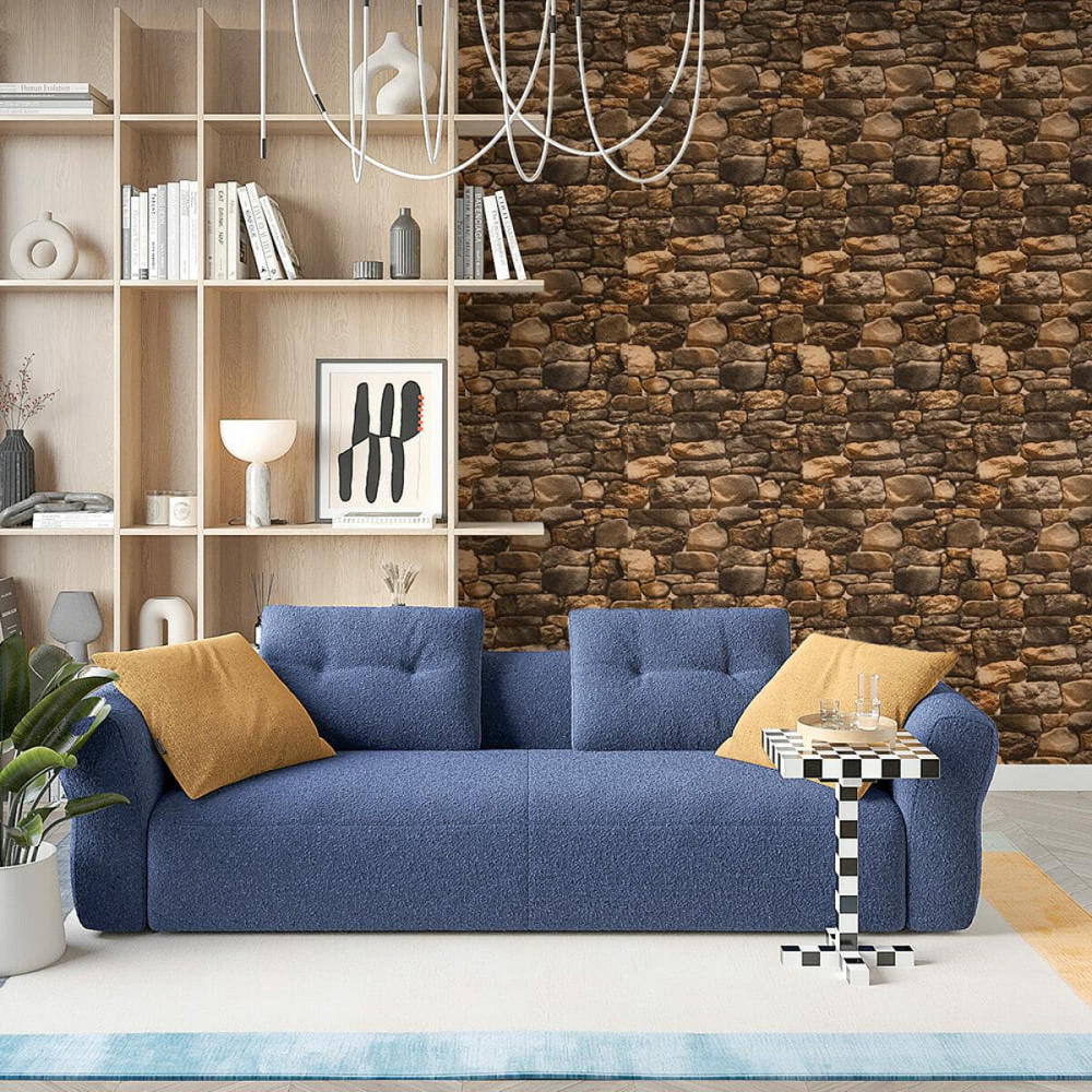 Жёлтые мраморные самоклеящиеся обои Киев - изображение 6