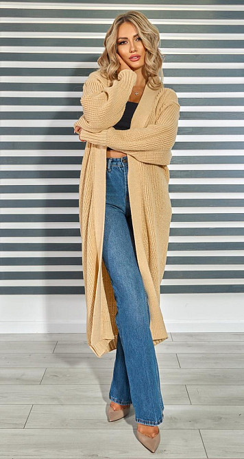 Кардиган грубого в'язання великий розмір (42-48) Київ - фото 1