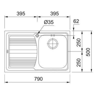 Мийка кухонна Franke Logica line LLL 611-79 (101.0381.810) Вінниця - фото 4