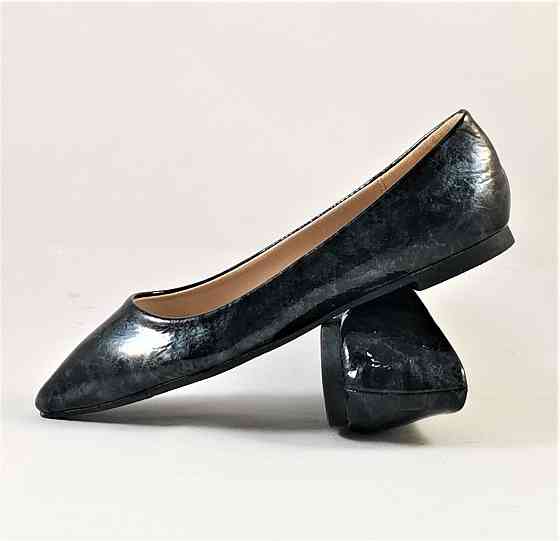 Жіночі Балетки Чорні Мокасини Туфлі Мармурові (розміри: 36,37,38,39,40) — 006 Дніпро