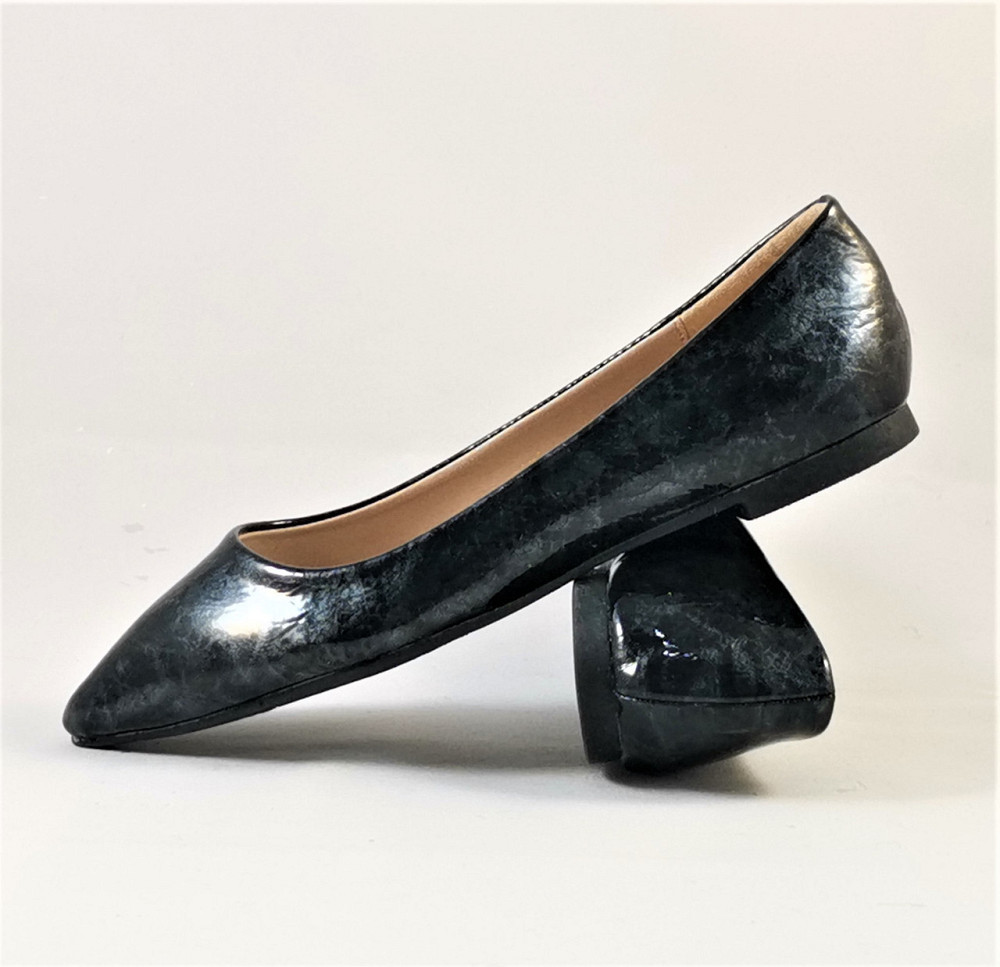 Жіночі Балетки Чорні Мокасини Туфлі Мармурові (розміри: 36,37,38,39,40) — 006 Дніпро - фото 4