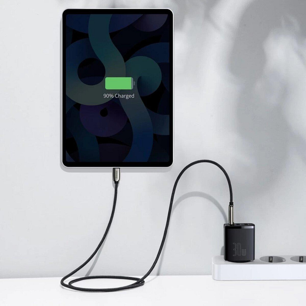 Мережевий зарядний пристрій Baseus Compact Quick Charger 2U+C 30W EU, колір чорний CCXJ-E01 Одеса - фото 4