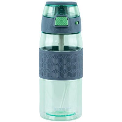 Поильник-непроливайка Kite 600 мл, зелено-серая (K24-1201-2) Винница - изображение 1