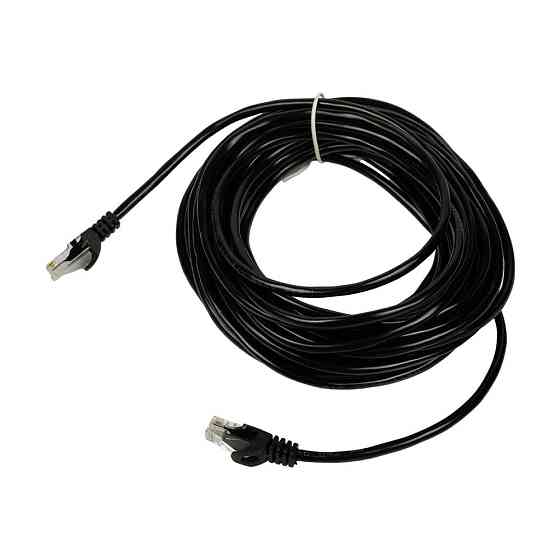 Патч-корд мережевий гігабітний Trinix UTP, RJ-45, CAT.5 15m Black (73-00640) Київ